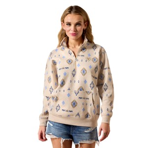 Ariat Ariat Sapphire 1/2 Zip Sweatshirt in Oatmeal Heather