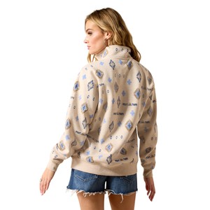 Ariat Ariat Sapphire 1/2 Zip Sweatshirt in Oatmeal Heather