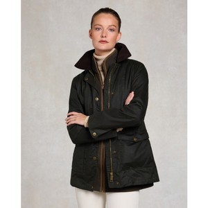 Holland Cooper Holland Cooper Classic Waxed Jacket in Dark Olive