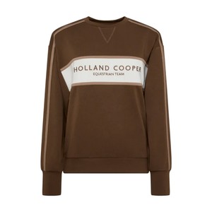 Holland Cooper Holland Cooper Equestrian Crew Neck Sweatshirt in Chestnut