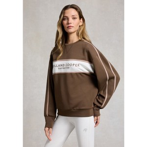 Holland Cooper Holland Cooper Equestrian Crew Neck Sweatshirt in Chestnut