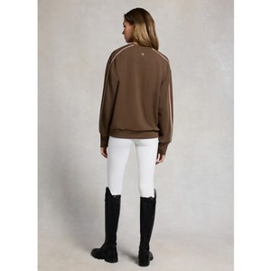 Holland Cooper Holland Cooper Equestrian Crew Neck Sweatshirt in Chestnut
