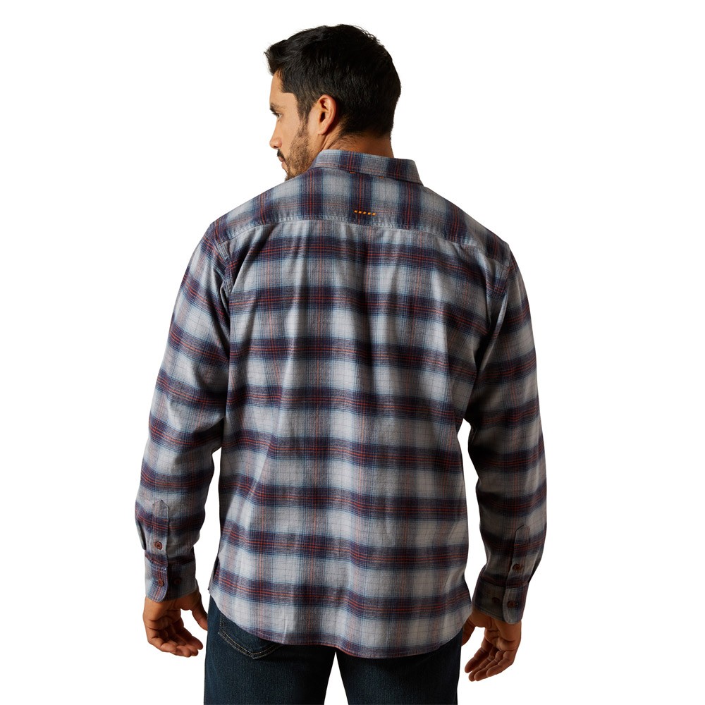 Ariat Mens Rebar Flannel DuraStretch Work Shirt Multi