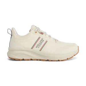 Holland Cooper Holland Cooper Burghley Waterproof Trainers in Ecru