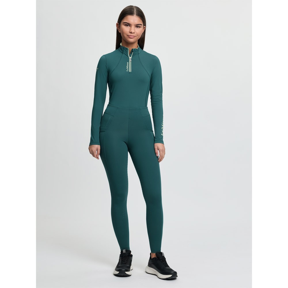 LeMieux Young Rider Orla Riding Tights Green