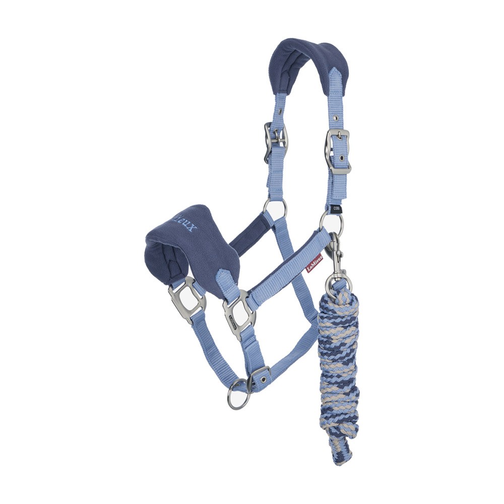 LeMieux LeMieux Vogue Fleece Headcollar and Leadrope Set in Powder Blue