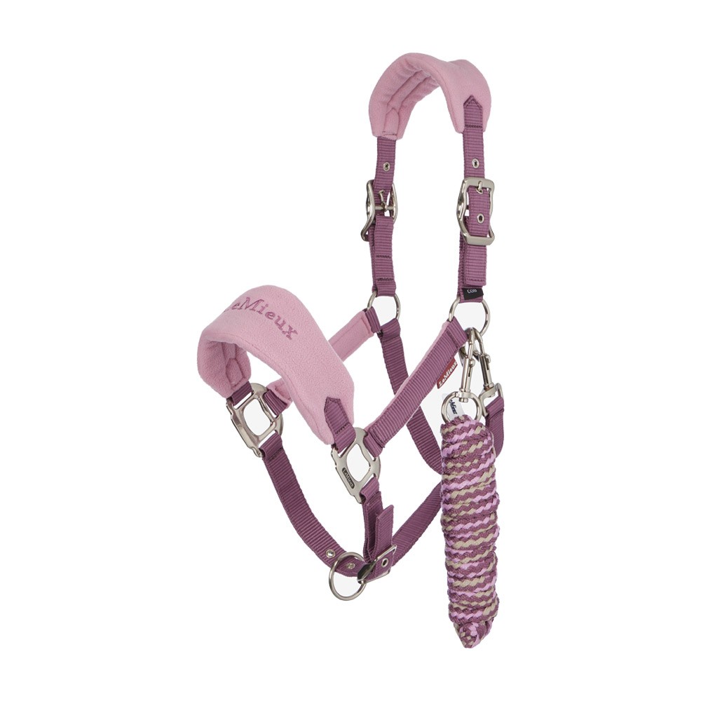 LeMieux LeMieux Vogue Fleece Headcollar and Leadrope Set in Mallow