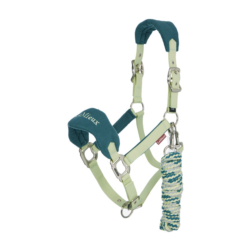 LeMieux Vogue Fleece Headcollar and Leadrope Set Green