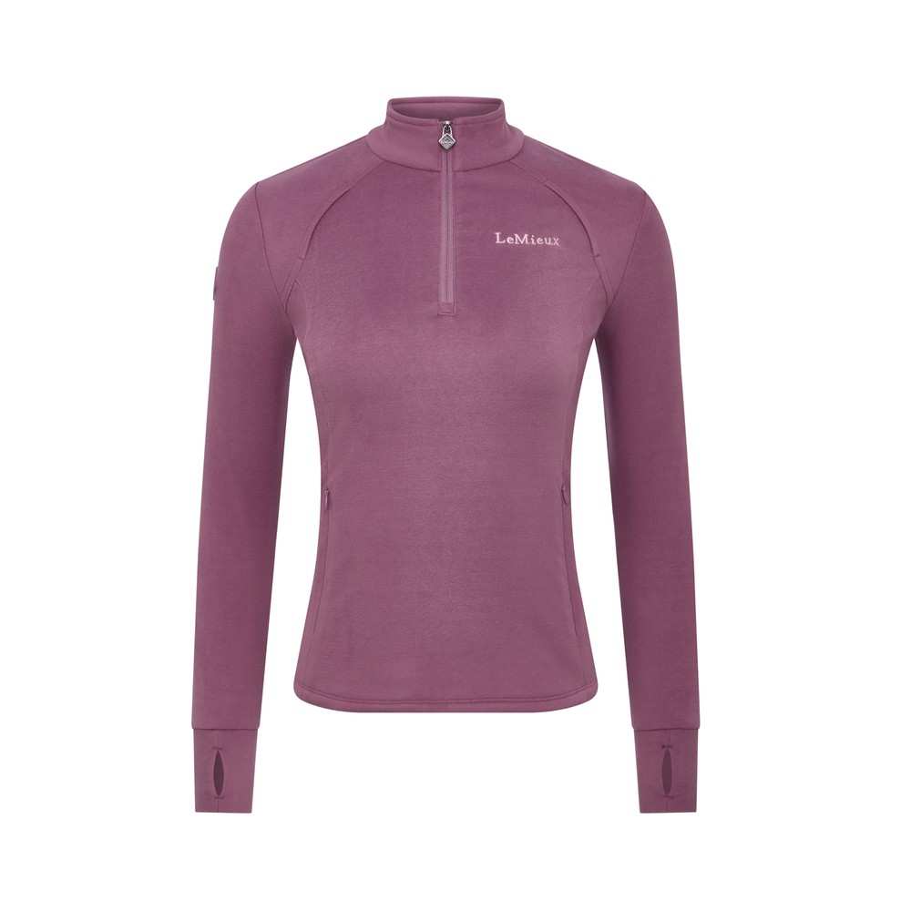 LeMieux LeMieux Frances Quater Zip Fleece Top in Mallow