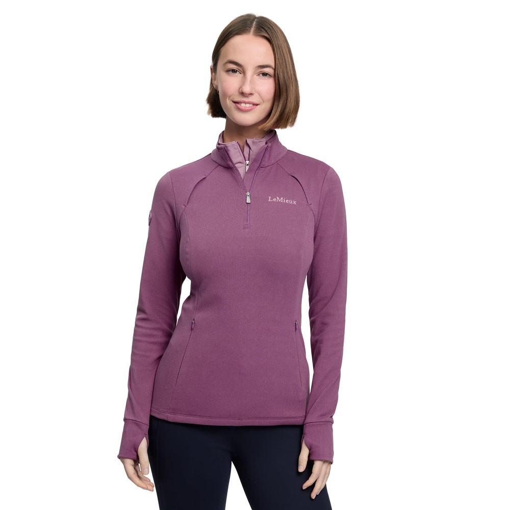 LeMieux Frances Quater Zip Fleece Top Pink