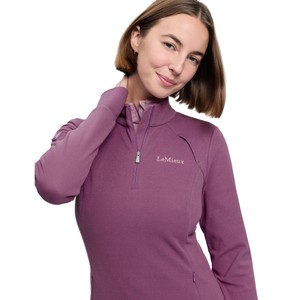 LeMieux LeMieux Frances Quater Zip Fleece Top in Mallow