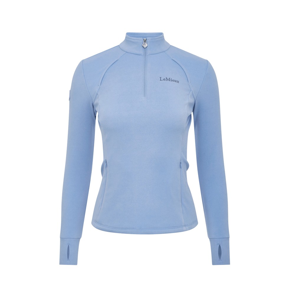 LeMieux LeMieux Frances Quater Zip Fleece Top in Powder Blue