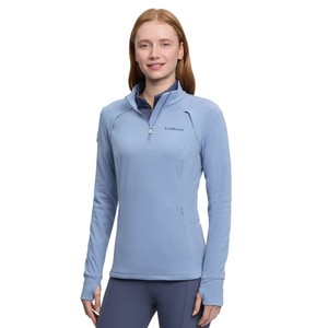 LeMieux LeMieux Frances Quater Zip Fleece Top in Powder Blue