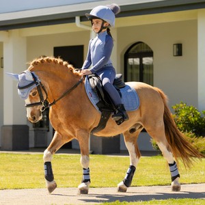 LeMieux LeMieux Mini Suede Close Contact Square in Powder Blue