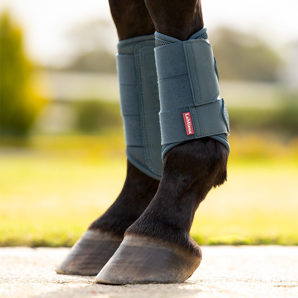 LeMieux Arika Mesh Brushing Boots Green