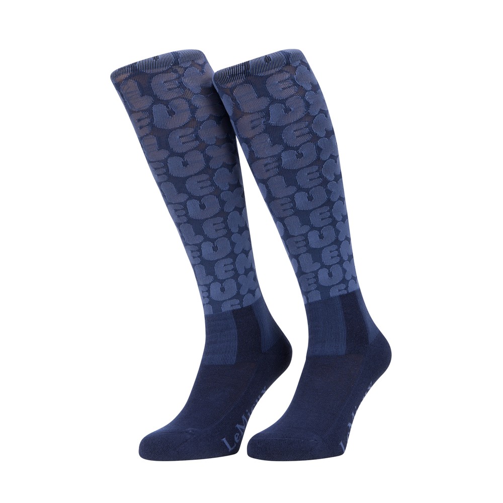 LeMieux LeMieux Footsie Socks in Bubble Font Shadow