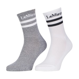 LeMieux LeMieux Crew Socks 2 Pack in White