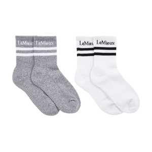 LeMieux LeMieux Crew Socks 2 Pack in White