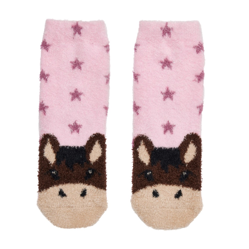 LeMieux Mini Fluffy Character Socks Pink