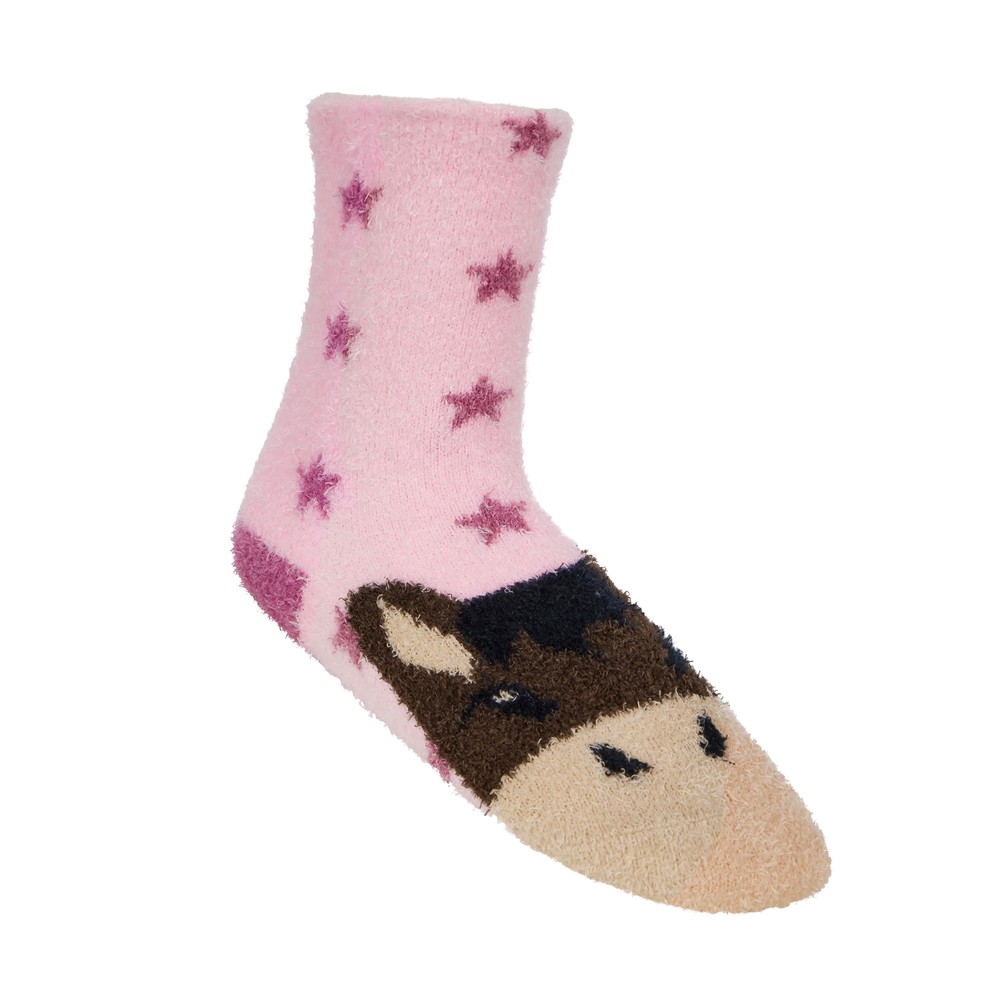 LeMieux Mini Fluffy Character Socks Pink
