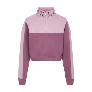 LeMieux LeMieux Young Rider Cropped Kate Quarter Zip Sweatshirt in Mallow