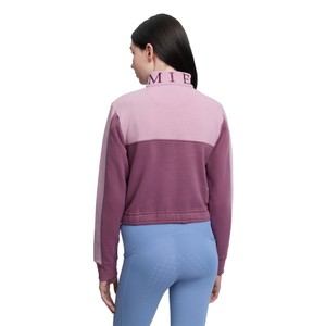 LeMieux LeMieux Young Rider Cropped Kate Quarter Zip Sweatshirt in Mallow