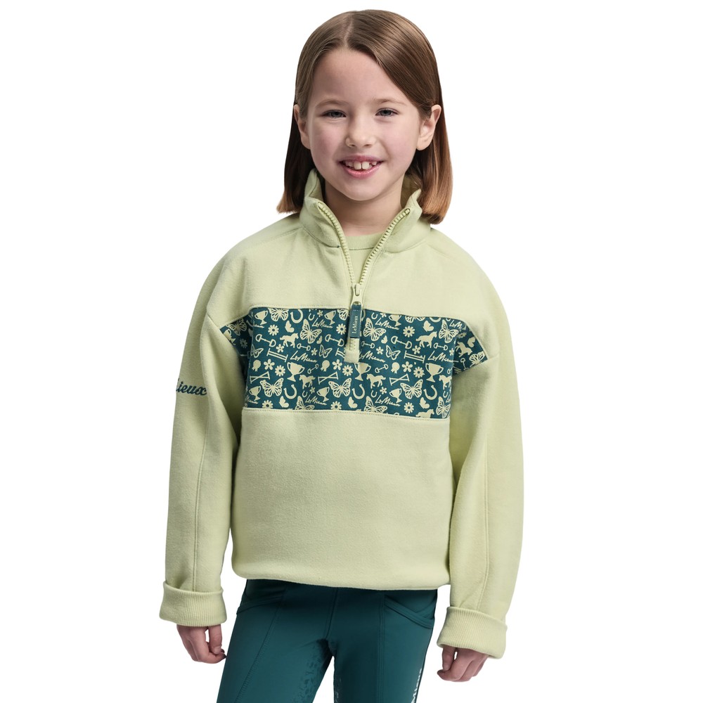 LeMieux Mini Quinn Quarter Zip Sweatshirt Green