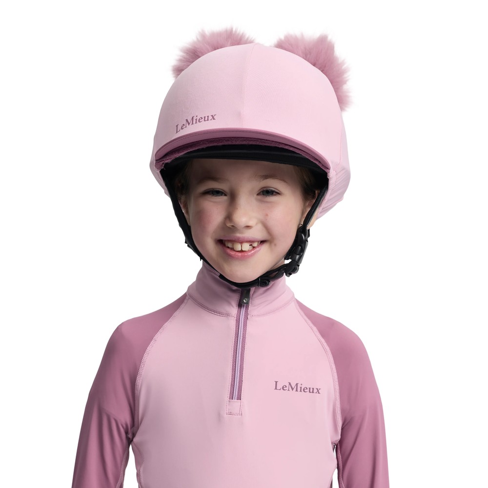 LeMieux Mini Double Pom Hat Silk Pink