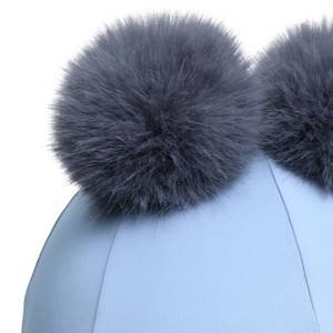 LeMieux LeMieux Mini Double Pom Hat Silk in Powder Blue