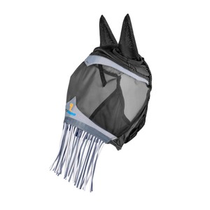 Shires Shires Fine Mesh Fly Mask with Ears & Nose Fringe in Jet