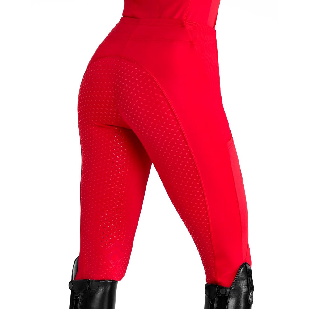 Aztec Diamond Aztec Diamond Core Legging Full Seat Grip Riding Tights in Crimson
