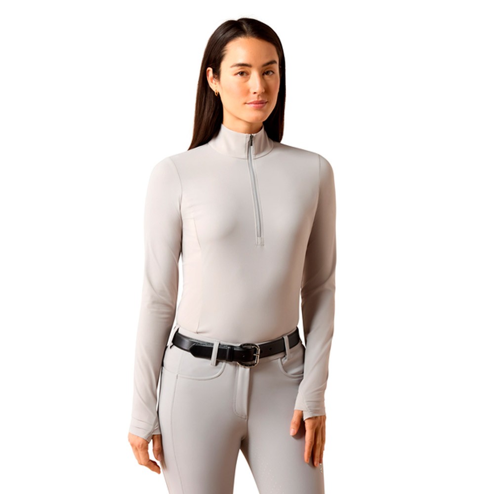 Ariat Ariat SolVeil 1/2 Zip Baselayer in Show Grey