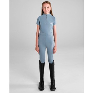 Aztec Diamond Aztec Diamond Young Rider Short Sleeve Base Layer in Ash Blue