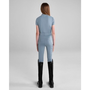 Aztec Diamond Aztec Diamond Young Rider Short Sleeve Base Layer in Ash Blue