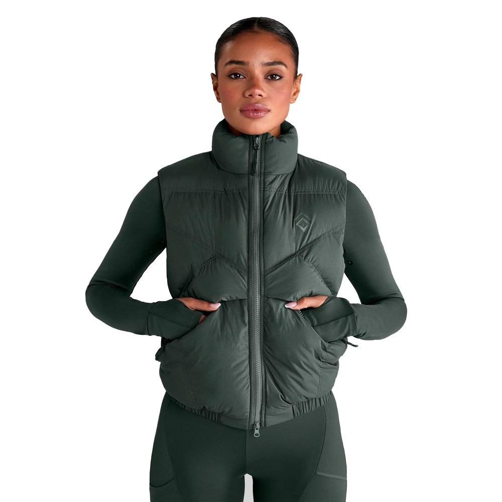 Aztec Diamond Core Mid Layer Gilet Green