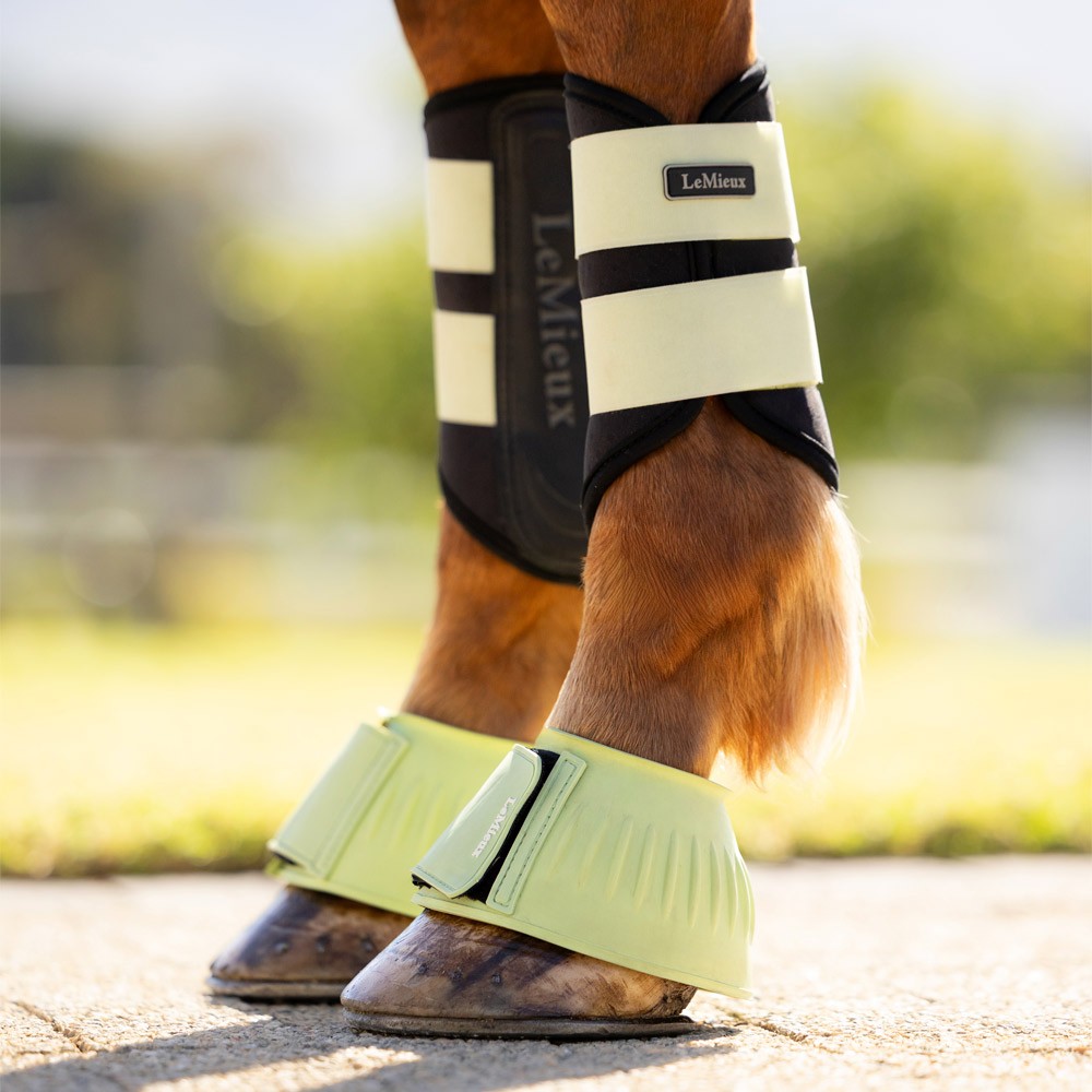 LeMieux Rubber Bell Boots Green