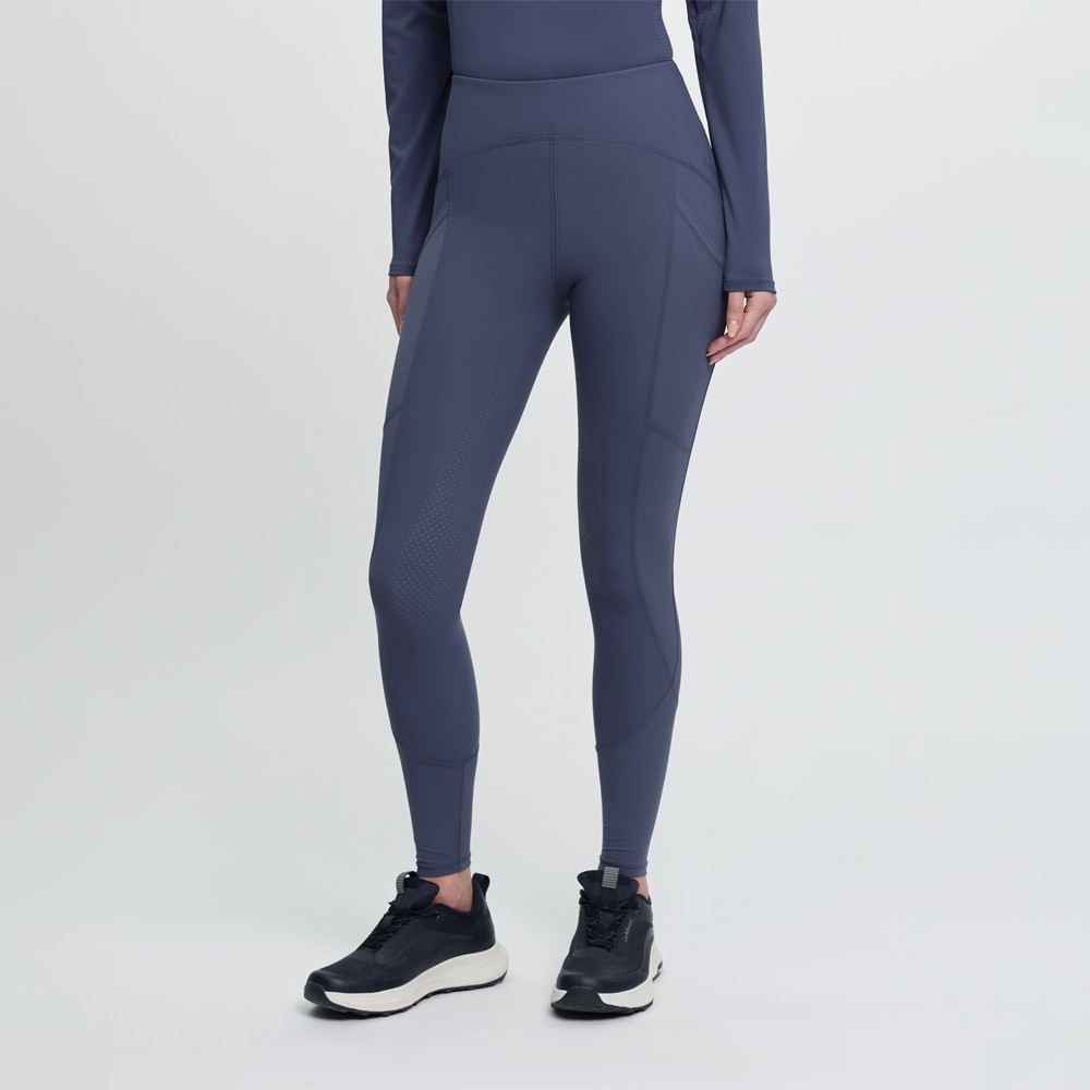 LeMieux Airflow Full Seat Pull On Riding Tights Blue