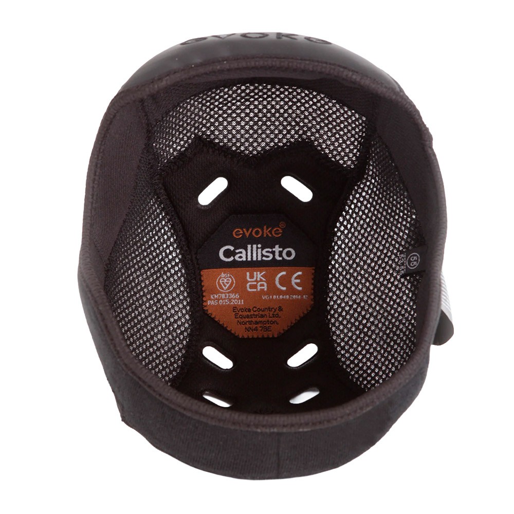 Evoke Evoke Removeable Crown Padded Helmet Liner in Black