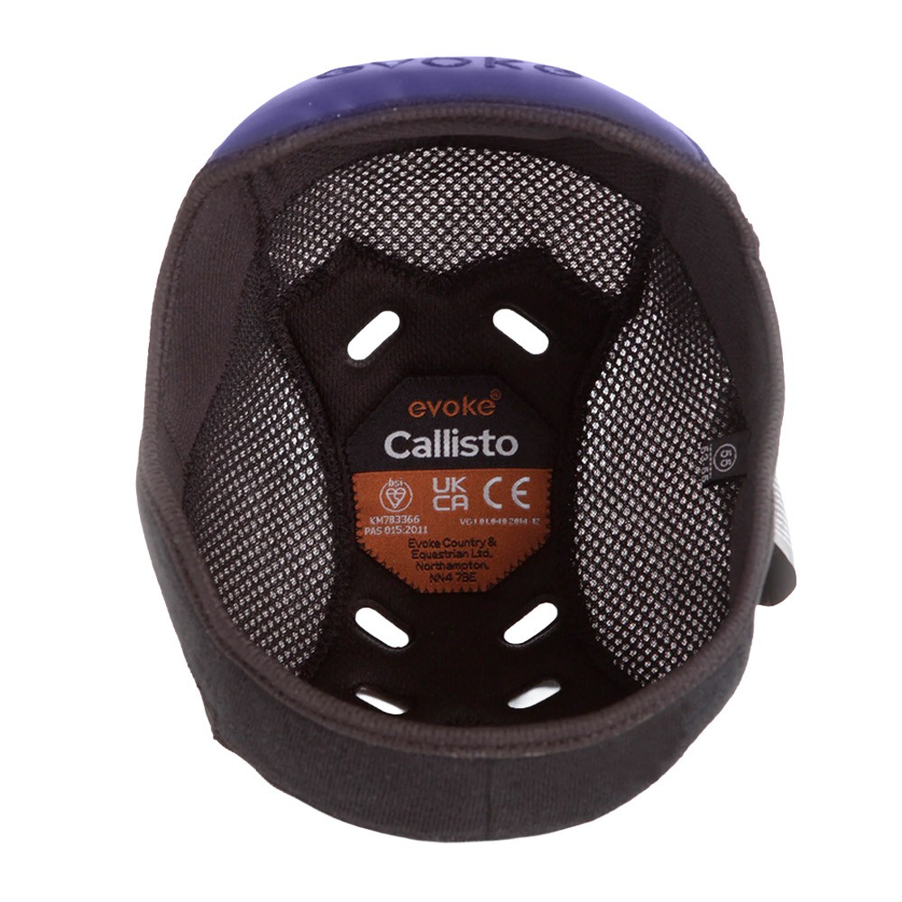 Evoke Evoke Removeable Crown Padded Helmet Liner in Navy