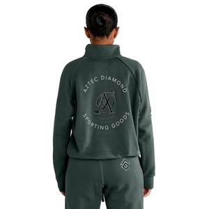 Aztec Diamond Aztec Diamond Sporting Goods Half Zip Sweater in Fern