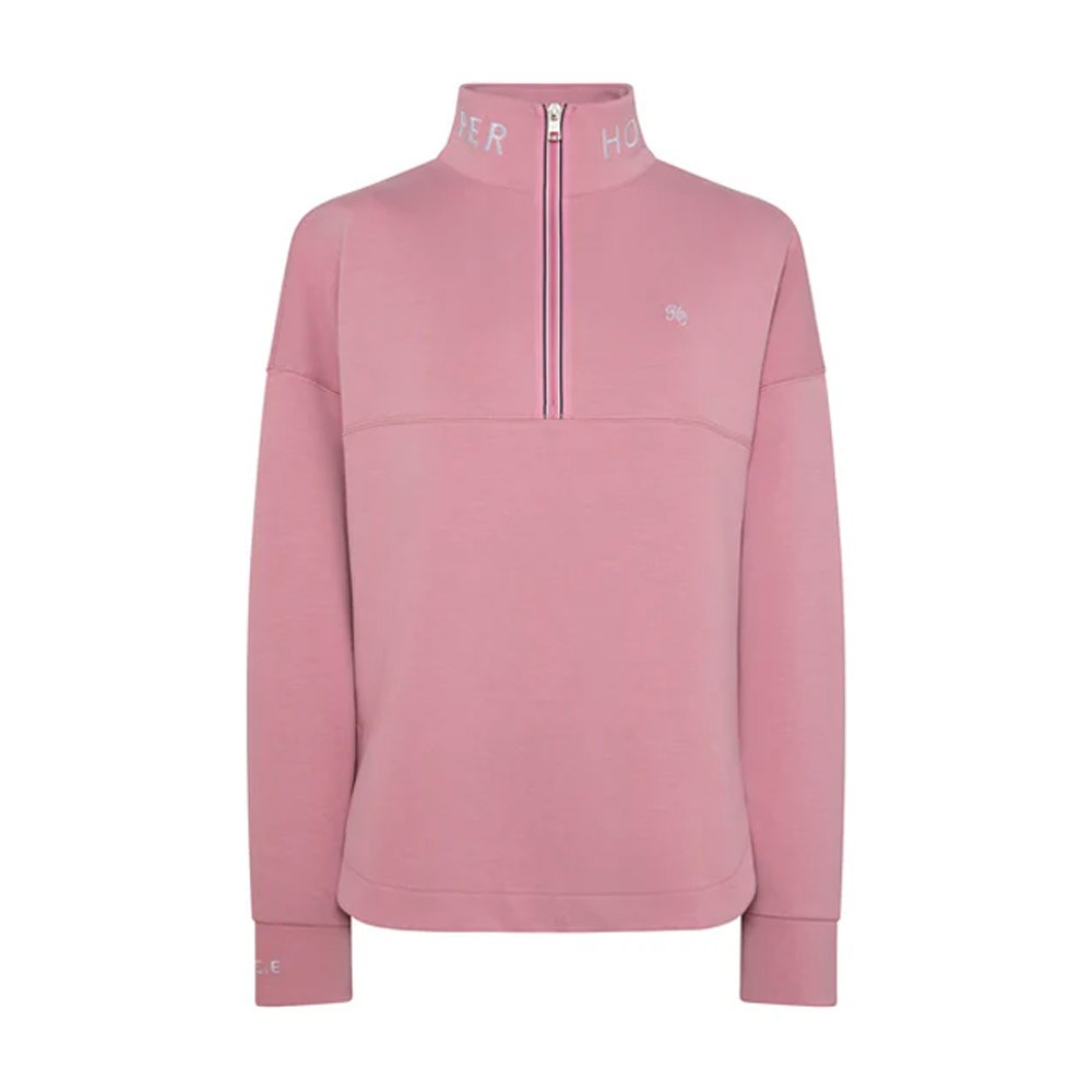 Holland Cooper Windsor Quarter Zip Sweat Pink