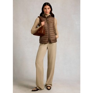 Holland Cooper Holland Cooper Lightweight Puffer Gilet in Chestnut