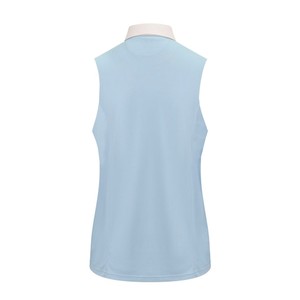 Equetech Equetech AirStride Performance Sleeveless Show Shirt in Light Blue/White