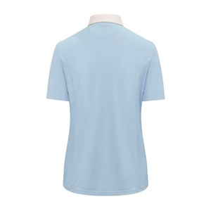 Equetech Equetech AirStride Performance Show Shirt in Light Blue/White
