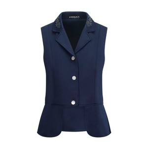 Equetech Equetech Crystal Dressage Waistcoat in Navy/Silver