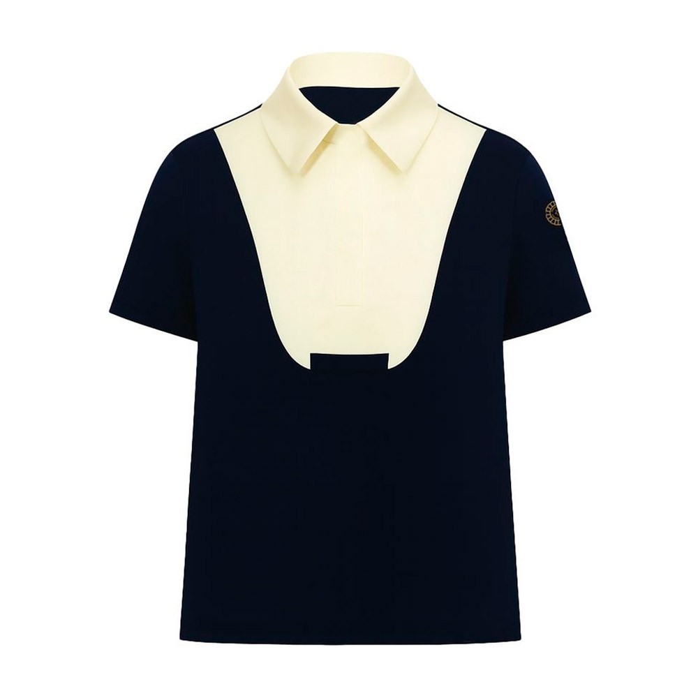Equetech Equetech Elite Short Sleeved Show Shirt in Navy/Cream