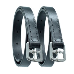 Dever Dever Ascot Childs 3/4 inch Stirrup Leathers in Black