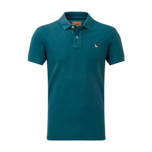 Schoffel Schoffel Mens St Ives Dyed Polo Shirt in Deep Ocean Blue