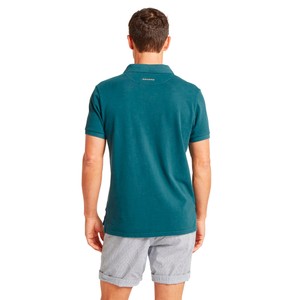 Schoffel Schoffel Mens St Ives Dyed Polo Shirt in Deep Ocean Blue