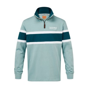 Schoffel Schoffel Exmouth Heritage 1/4 Zip Sweatshirt in Powder Blue